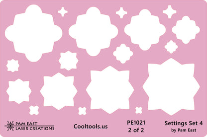Pam East Template - Glass Setting Set 4 - Cool Tools