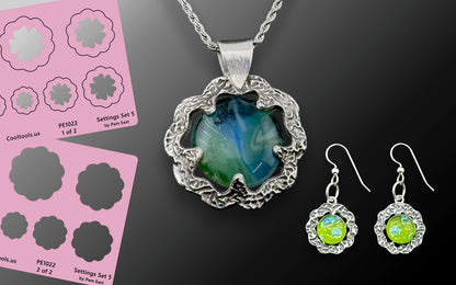 Pam East Template - Glass Setting Set 5 - Cool Tools