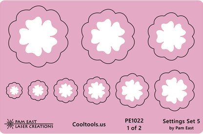Pam East Template - Glass Setting Set 5 - Cool Tools