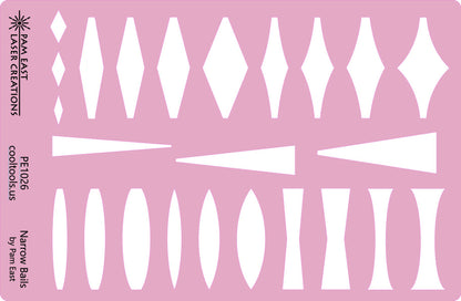 Pam East Template - Narrow Bails - Cool Tools