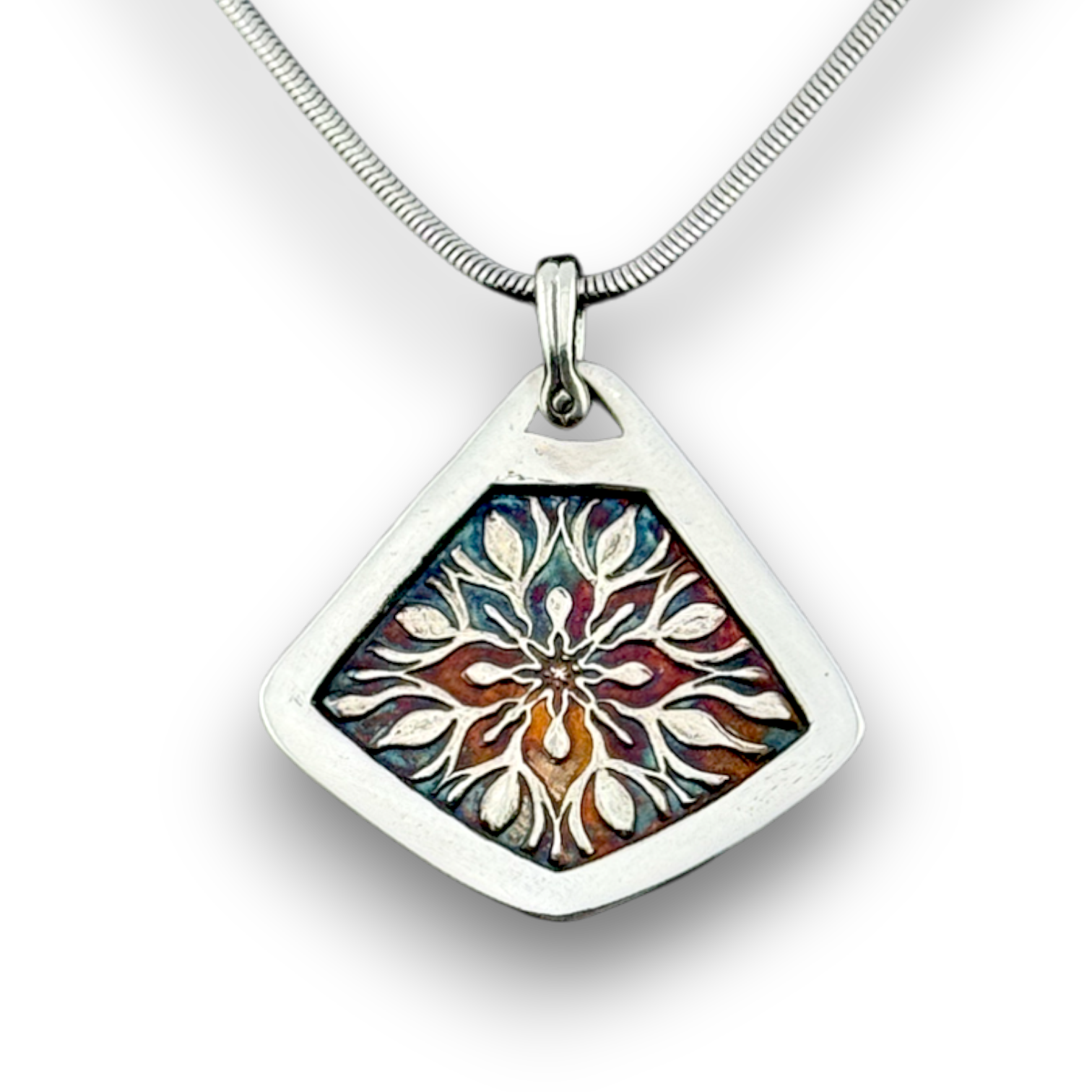 enameled silver pendant sample of Pam East Template & Texture Set - Small Pendants - Set A