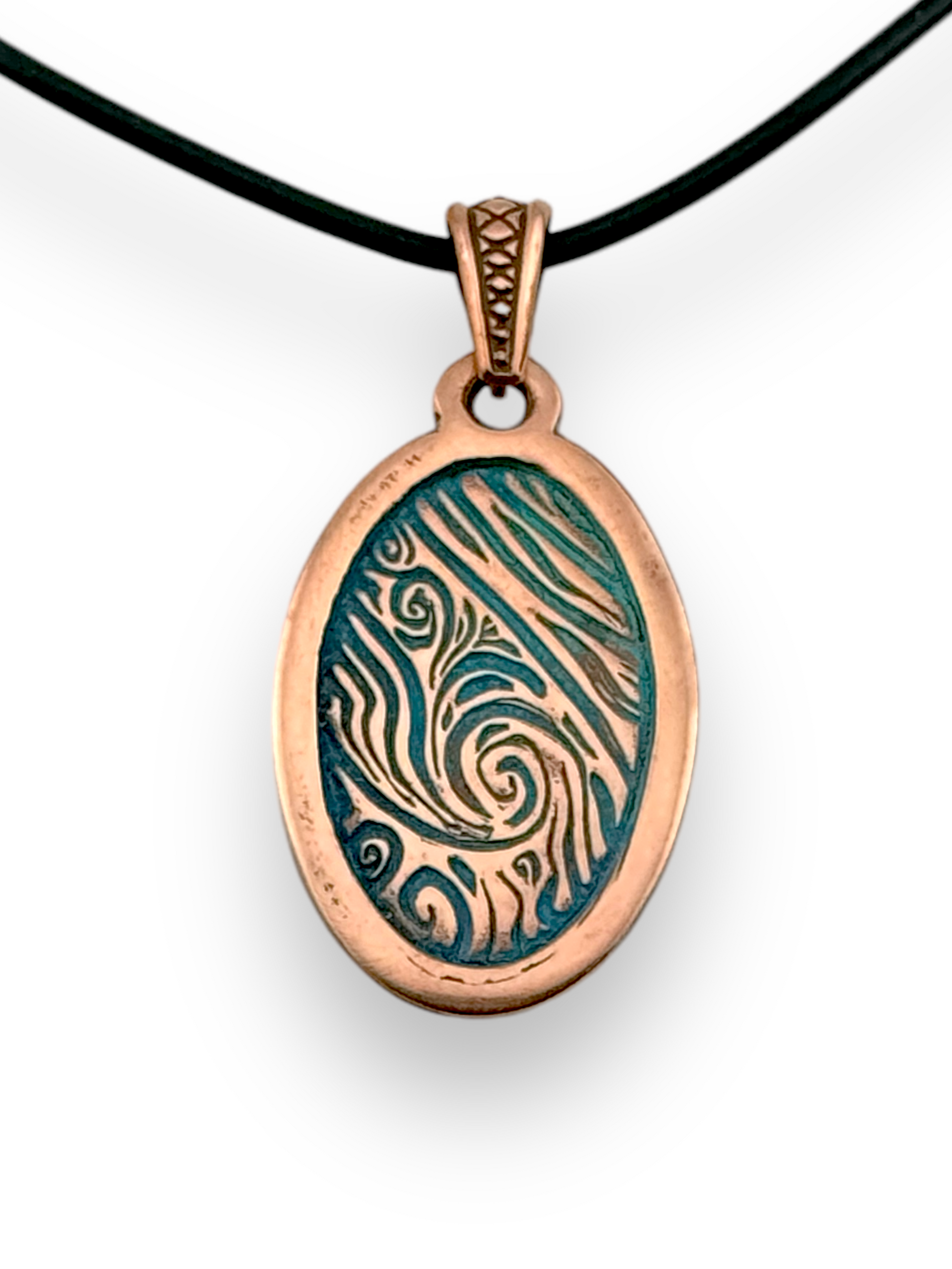 enameled copper pendant sample of Pam East Template & Texture Set - Small Pendants - Set A