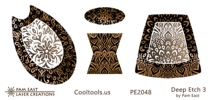 Pam East Template & Texture Set - Deep Etch 3