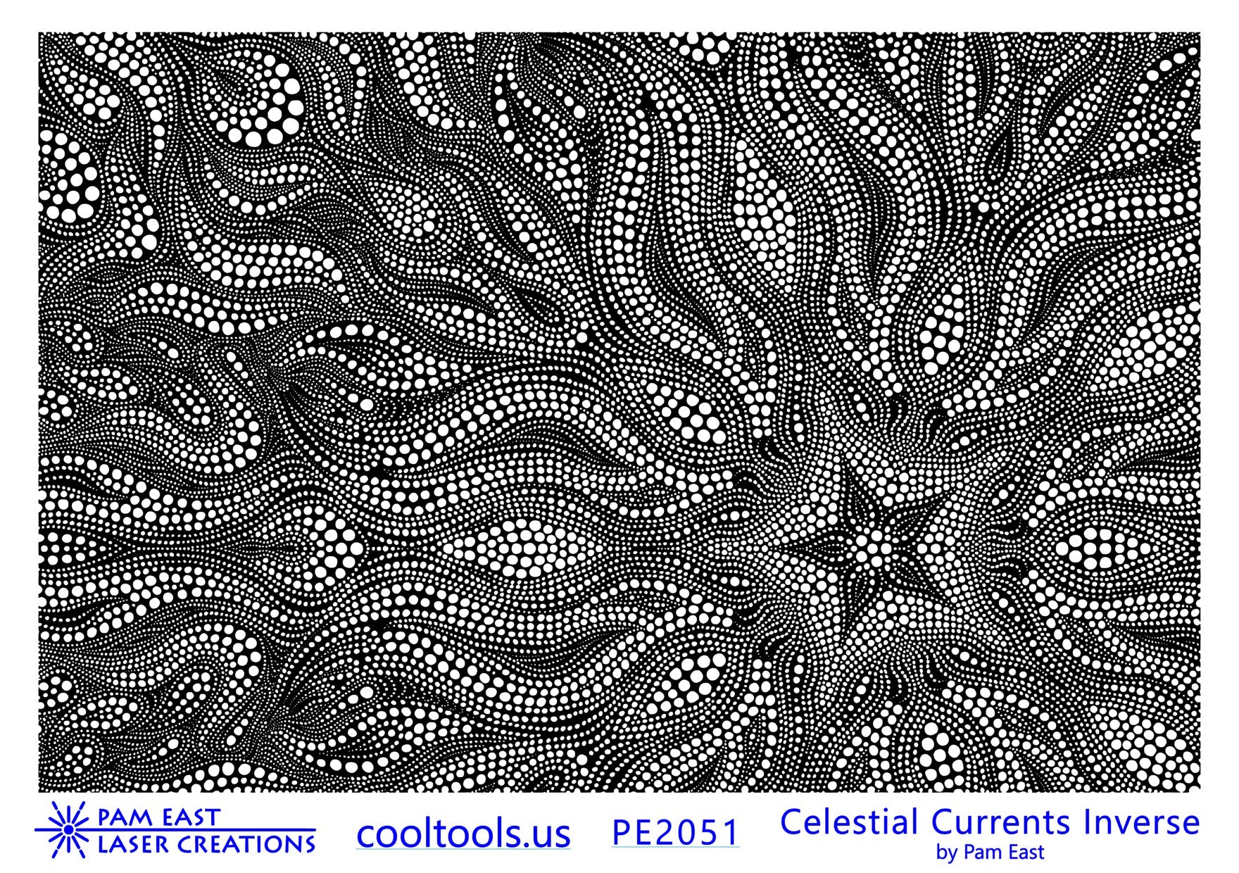 Pam East Texture Mat - Celestial Currents Inverse