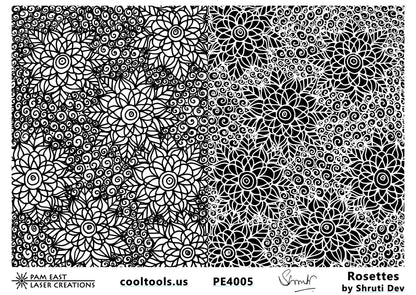 graphic Shruti Dev Texture Mat - Rosettes 