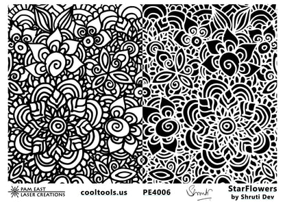 graphic Shruti Dev Texture Mat - StarFlowers