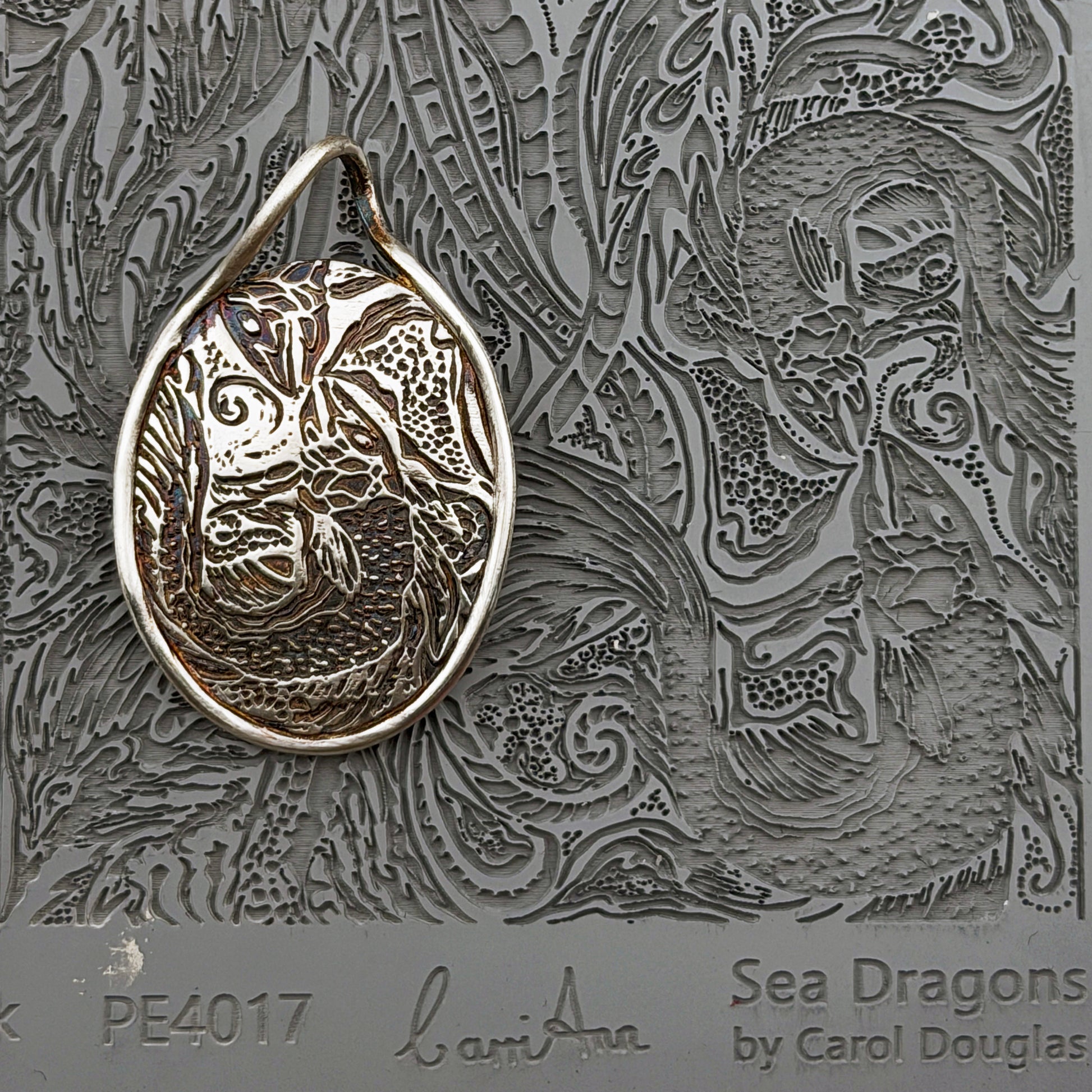 Carol Douglas Texture Mat - Sea Dragons - Cool Tools