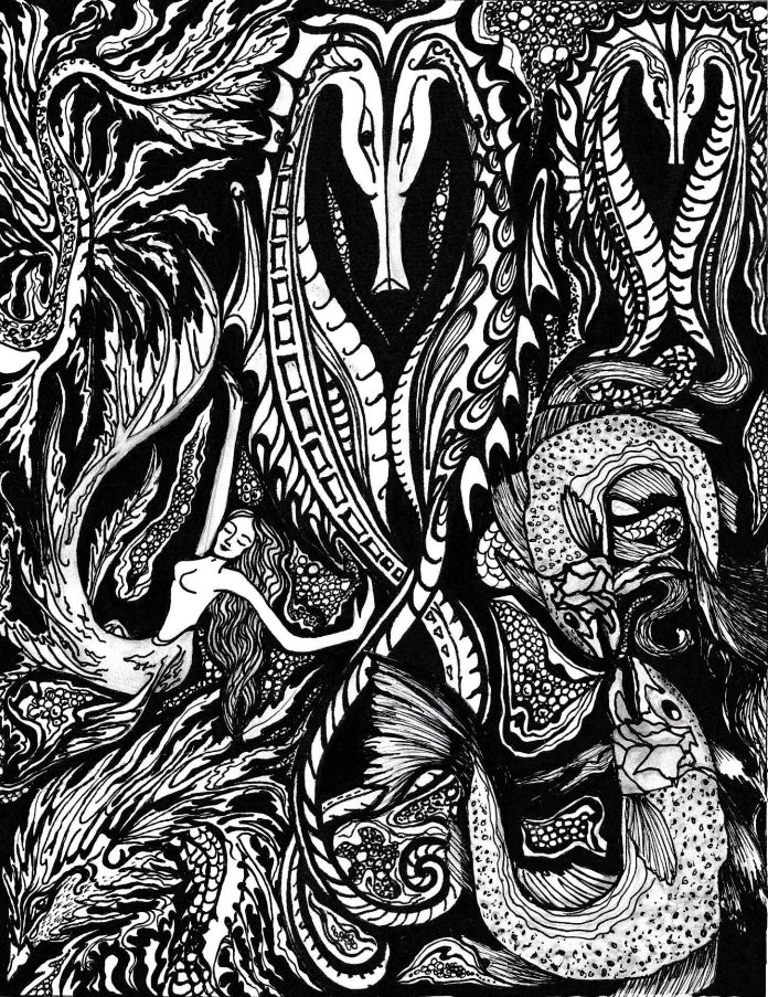 Carol Douglas Texture Mat - Sea Dragons - Cool Tools