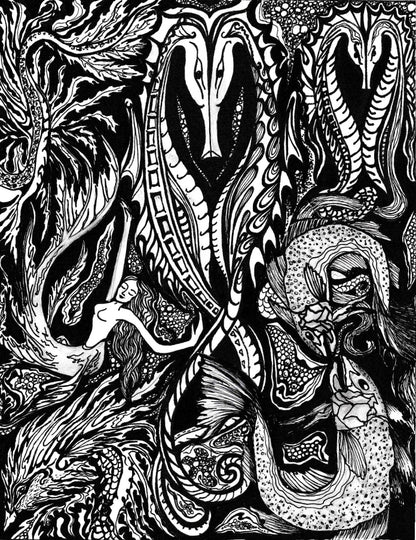 Carol Douglas Texture Mat - Sea Dragons - Cool Tools