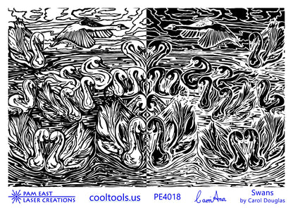 Carol Douglas Texture Mat - Swans - Cool Tools