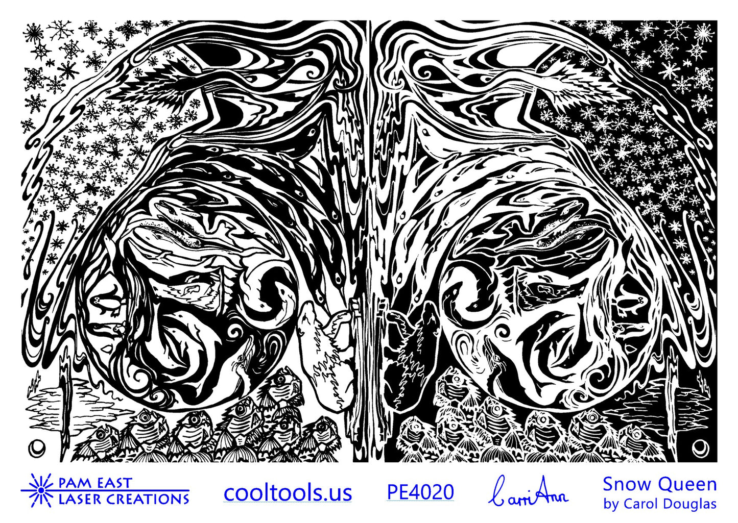 Carol Douglas Texture Mat - Snow Queen - Cool Tools