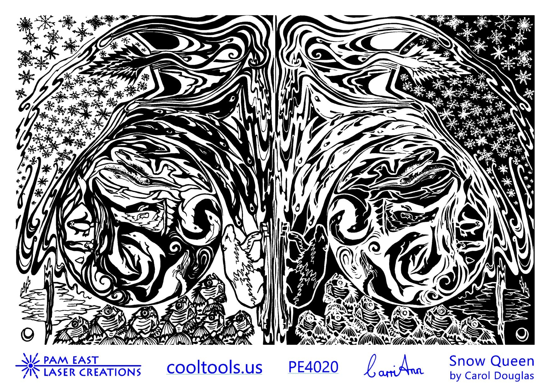 Carol Douglas Texture Mat - Snow Queen - Cool Tools