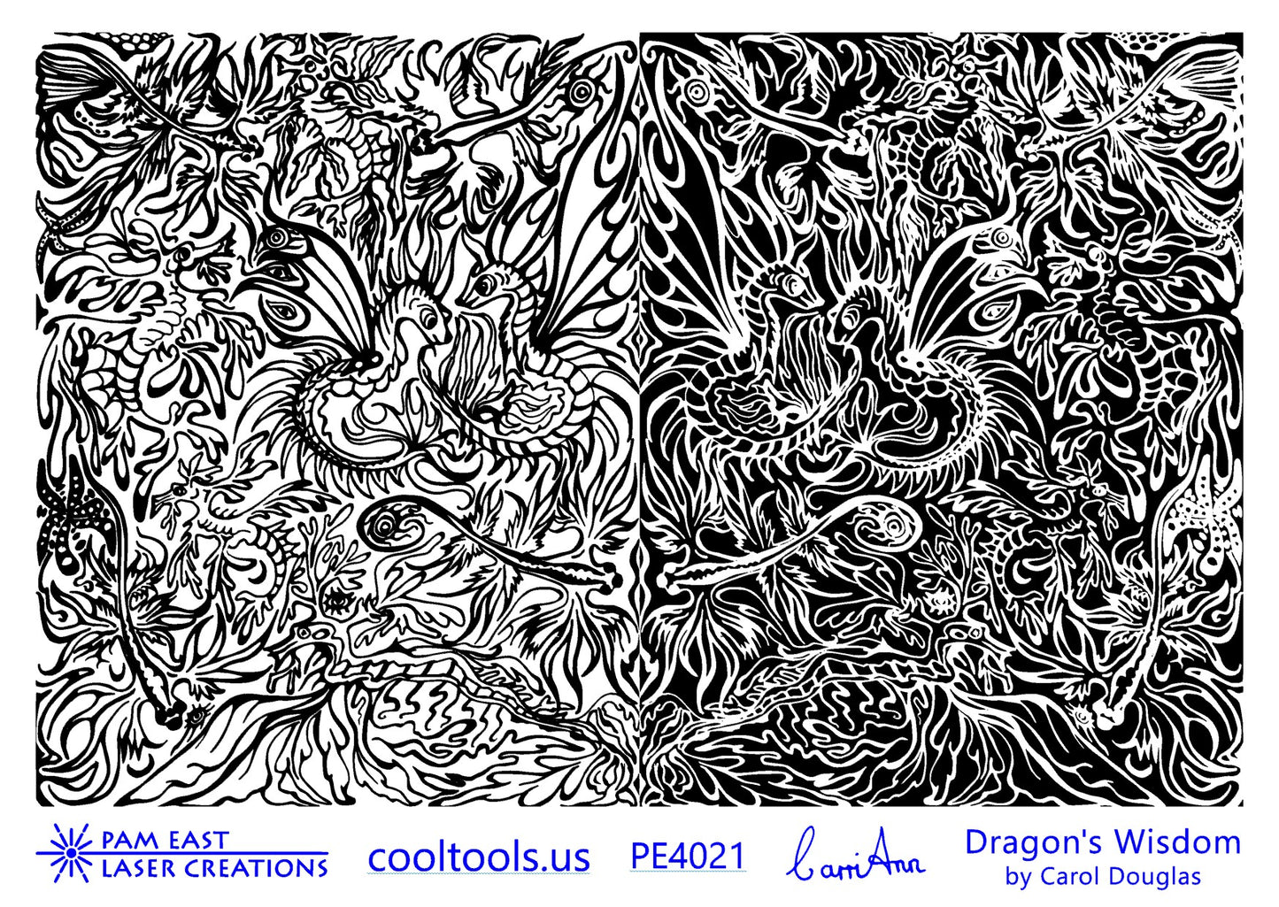 Carol Douglas Texture Mat - Dragon Wisdom - Cool Tools