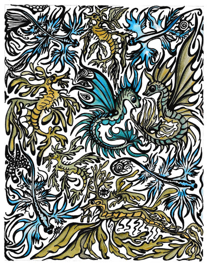 Carol Douglas Texture Mat - Dragon Wisdom - Cool Tools