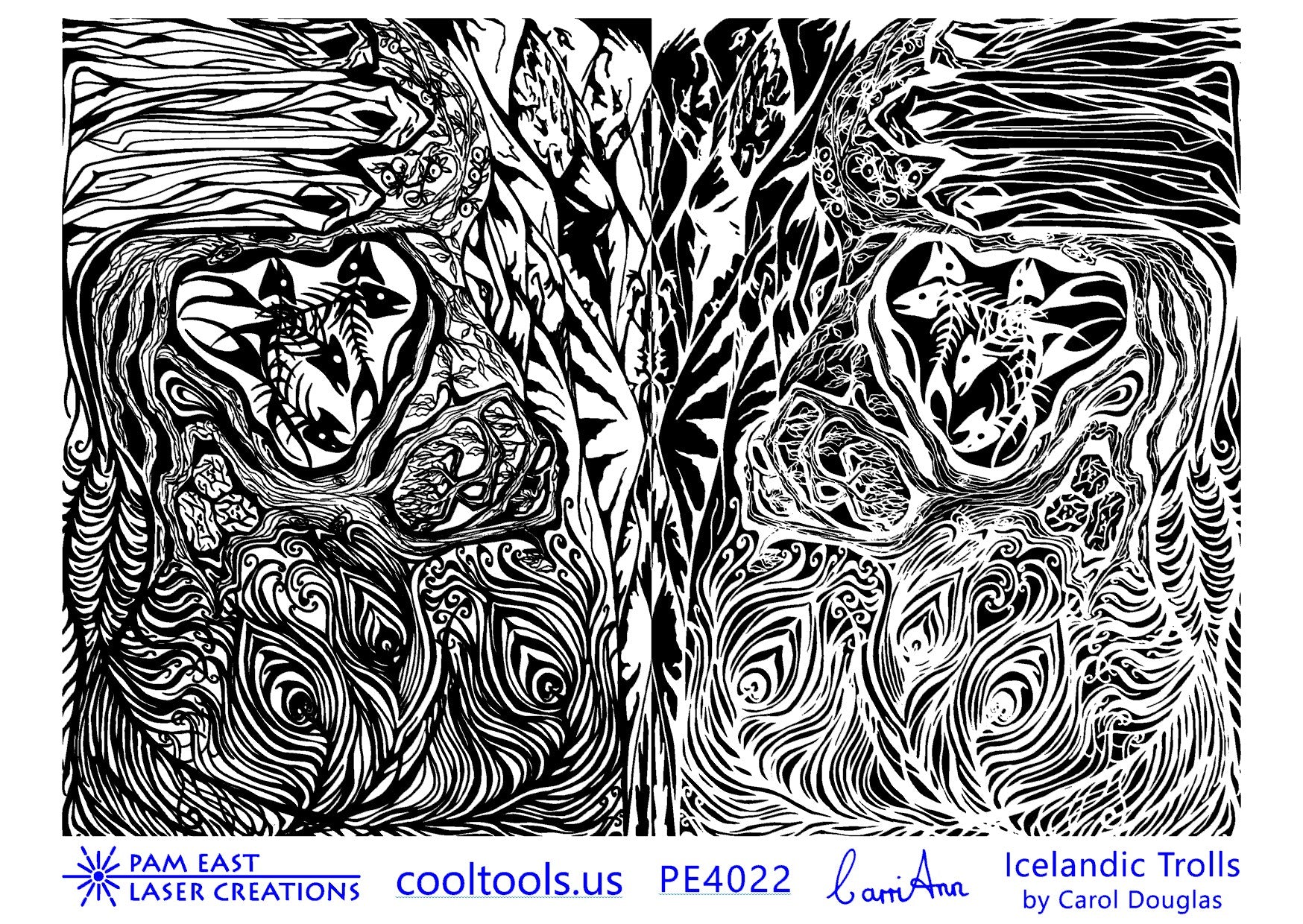 Carol Douglas Texture Mat - Icelandic Trolls - Cool Tools
