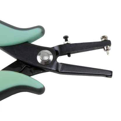 Cutters - Hole Punch Pliers - Round 1.25mm with black and mint green grips