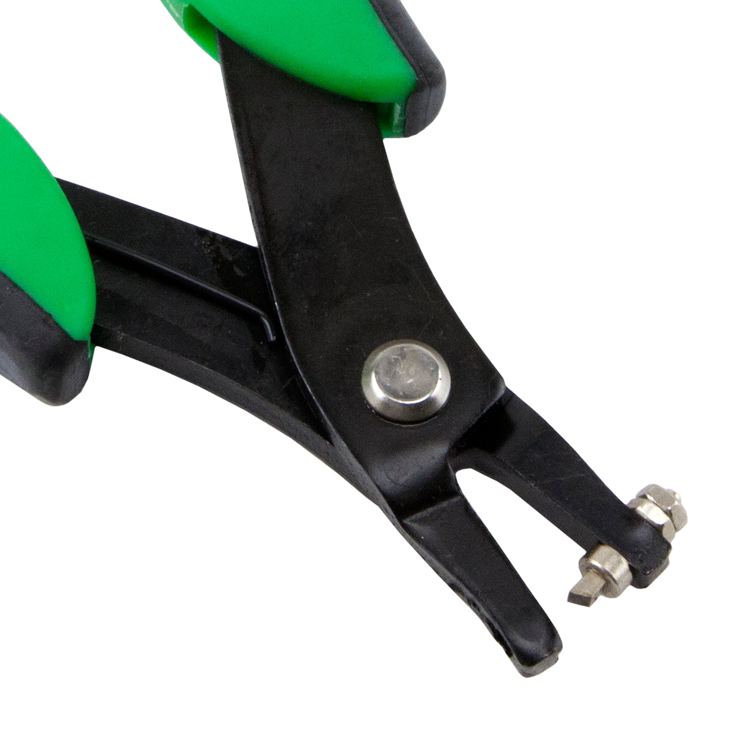 Cutters - Hole Punch Pliers - Square 1.5mm with black and neon green grips