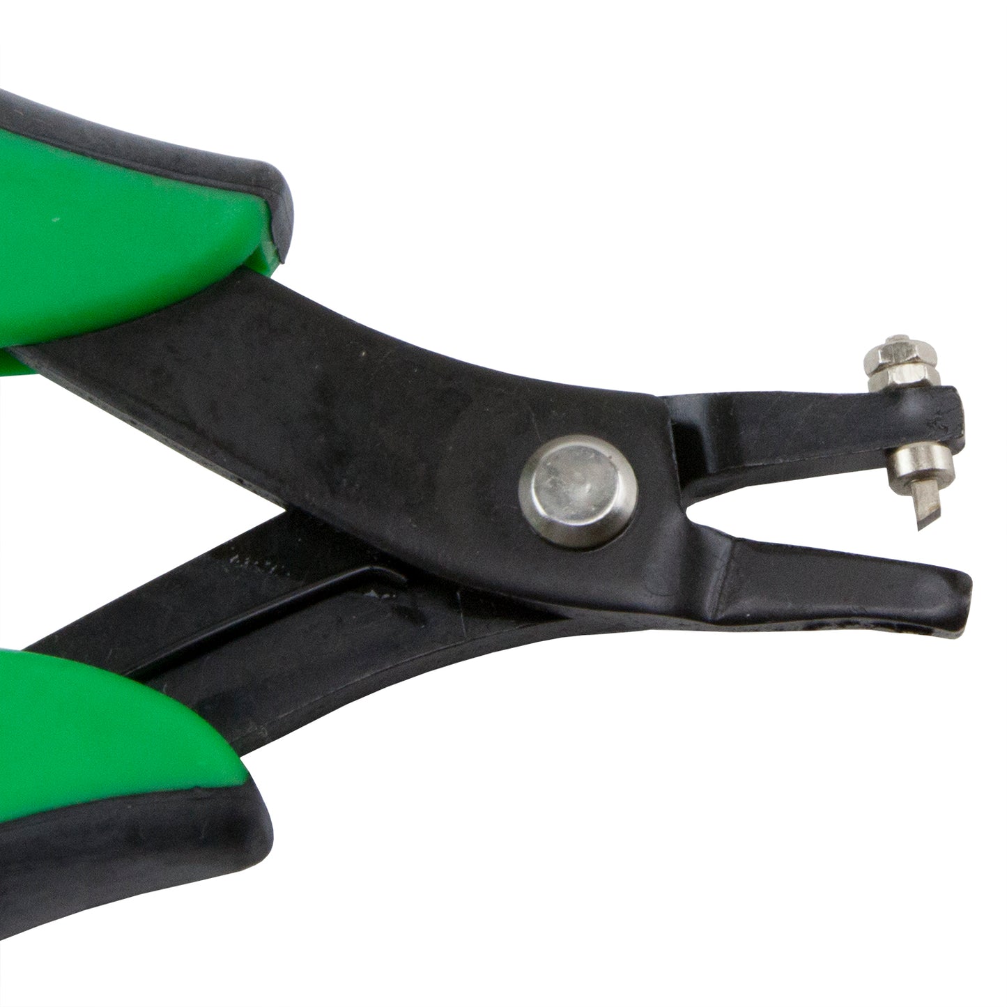 Cutters - Hole Punch Pliers - Square 1.5mm with black and neon green grips