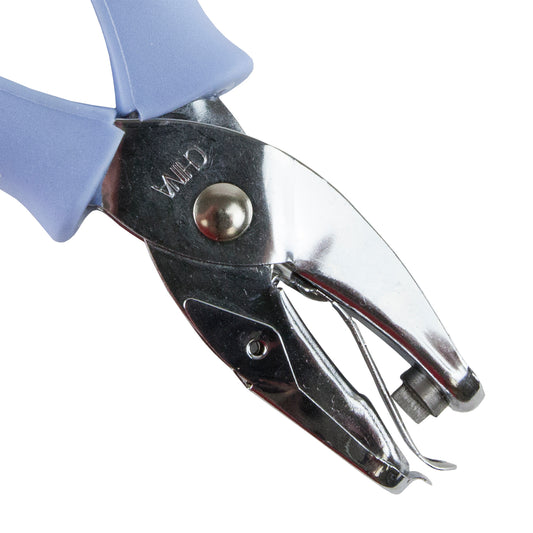 Cutters - Hole Punch Pliers - Rectangle 1/4" with powder blue grips