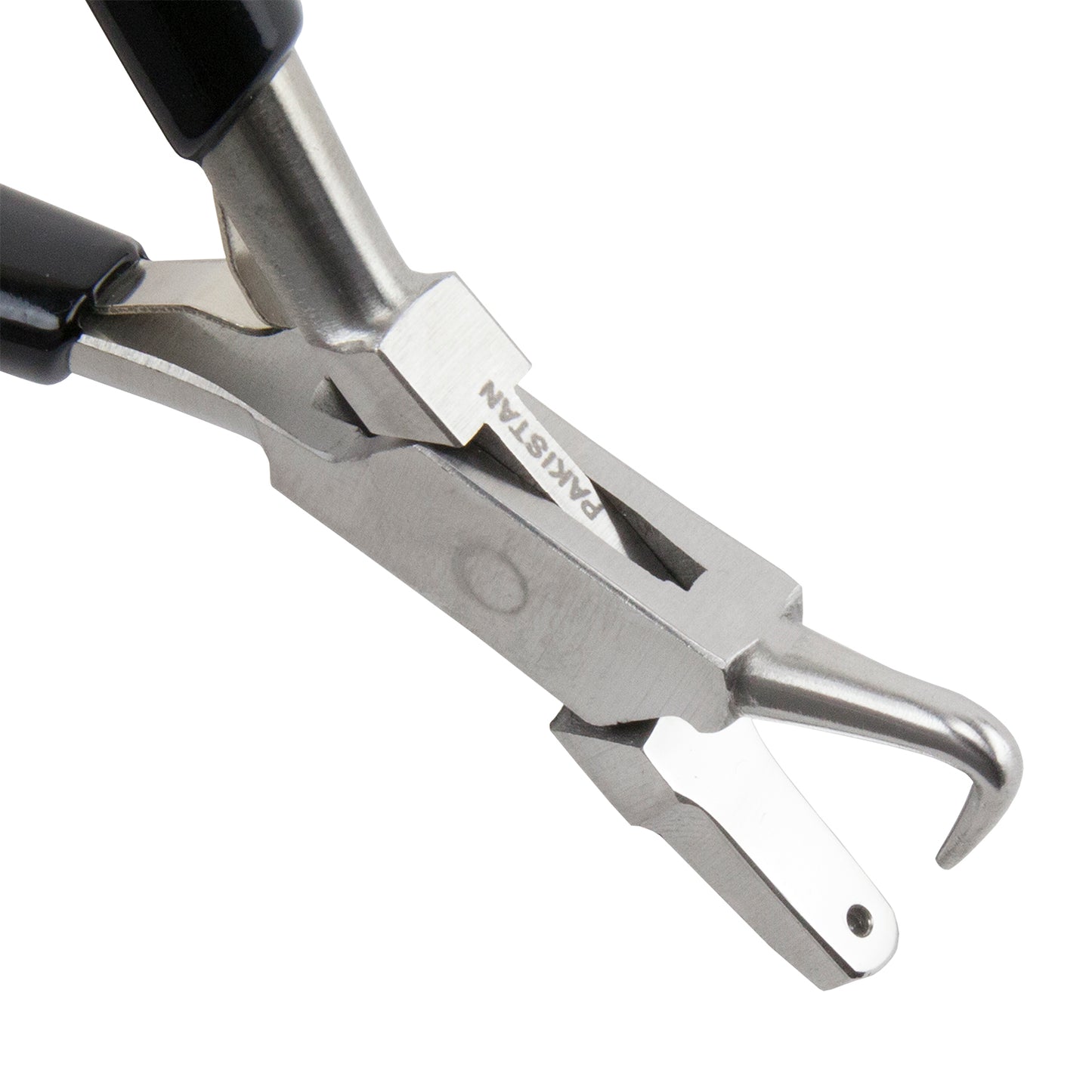 Pliers - Dimple Hooked Jaw - 1mm with black grips