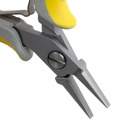 Pliers - Lindstrom EX Series - Flat Nose with yellow and grey grips