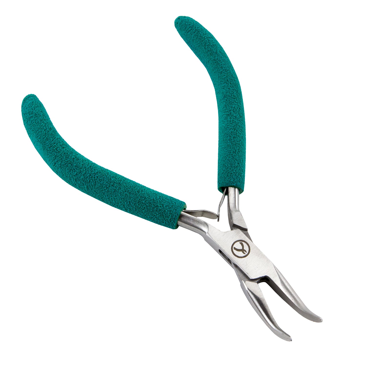 Small Wubbers - Bent Chain Nose Plier with green grips