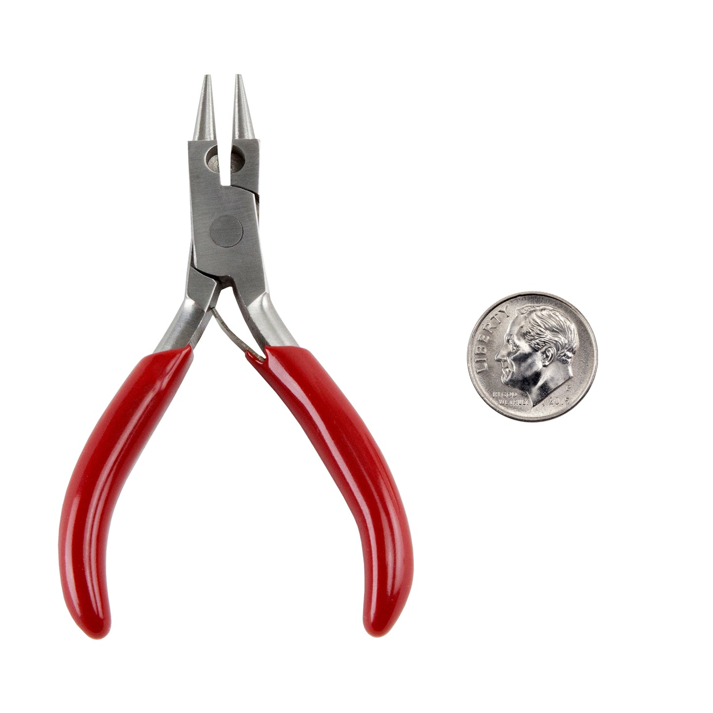 Pliers - Mini Rosary Pliers with red grips  with dime