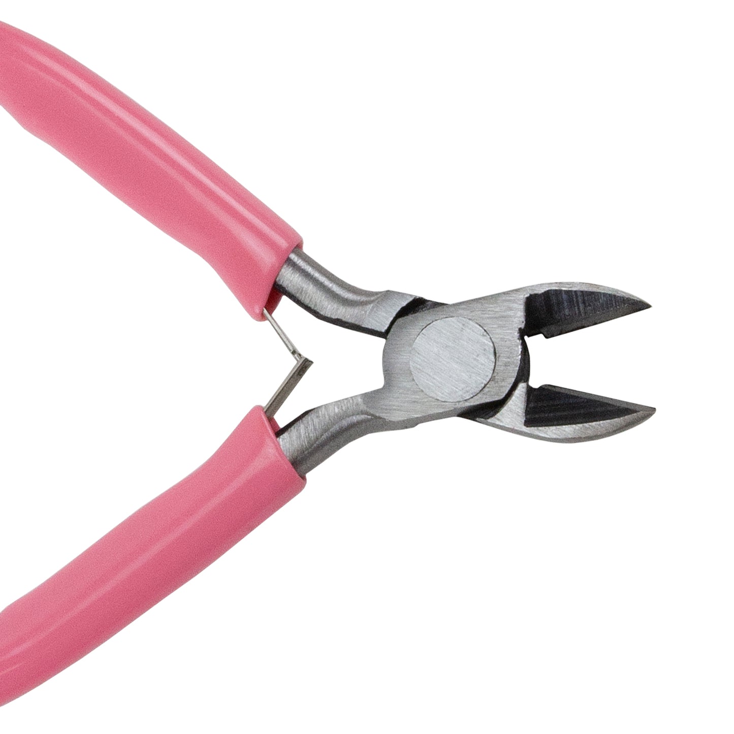 3 Piece Steel Plier Set - Round Nose, Side Cutter & Wire Cutting Round Nose with pink grips