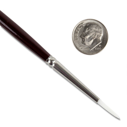Taklon Bristle Brush #3 with wood handle with dime