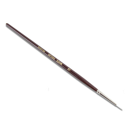 Taklon Bristle Brush #0 with wood handle