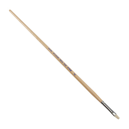 Smoothies Natural Bristle Flat Brush - 1/4" Wide with wood handle