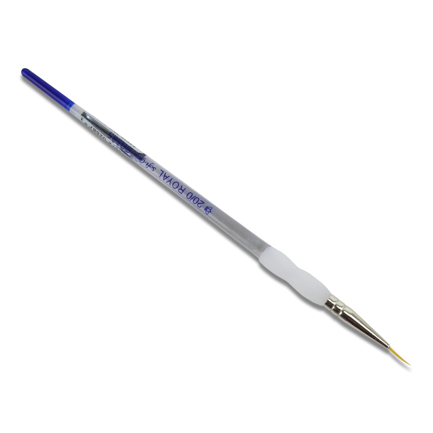 Royal Soft-Grip™ Taklon Brush Script Liner #20/0

Comfort meets function in this selection of appealing and durable brushes that feature the original no-slip soft rubber grip on it's clear acrylic handle. Royal brushes are easy to manipulate making this perfect for working with wet metal clay or applying patina in small spaces. The multi-diameter synthetic filament maintains fine points, spring and sharp edges.&nbsp;Use to apply and manipulate enamels when wet packing.