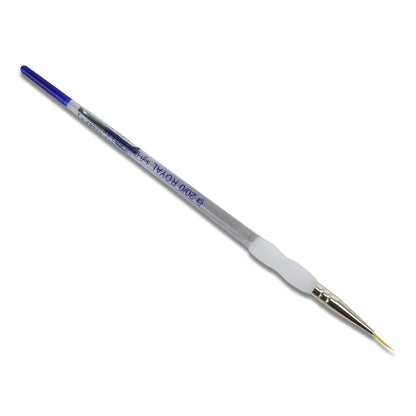 Royal Soft-Grip™ Taklon Brush Script Liner #20/0

Comfort meets function in this selection of appealing and durable brushes that feature the original no-slip soft rubber grip on it's clear acrylic handle. Royal brushes are easy to manipulate making this perfect for working with wet metal clay or applying patina in small spaces. The multi-diameter synthetic filament maintains fine points, spring and sharp edges.&nbsp;Use to apply and manipulate enamels when wet packing.