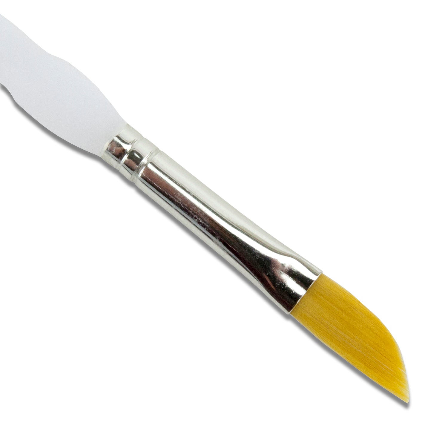 Royal Soft-Grip™ Taklon Brush Angled 1/4"

Comfort&nbsp;meets function in this selection of appealing and durable brushes that feature the original no-slip soft rubber grip on it's clear acrylic handle. The multi-diameter synthetic filament maintains fine points, spring and sharp edges.&nbsp;Royal brushes are easy to manipulate making this perfect for working with we metal clay or applying patina, alcohol ink, paints, etc.&nbsp;Angle brush works great in small gaps and spaces. This angled brush is also call