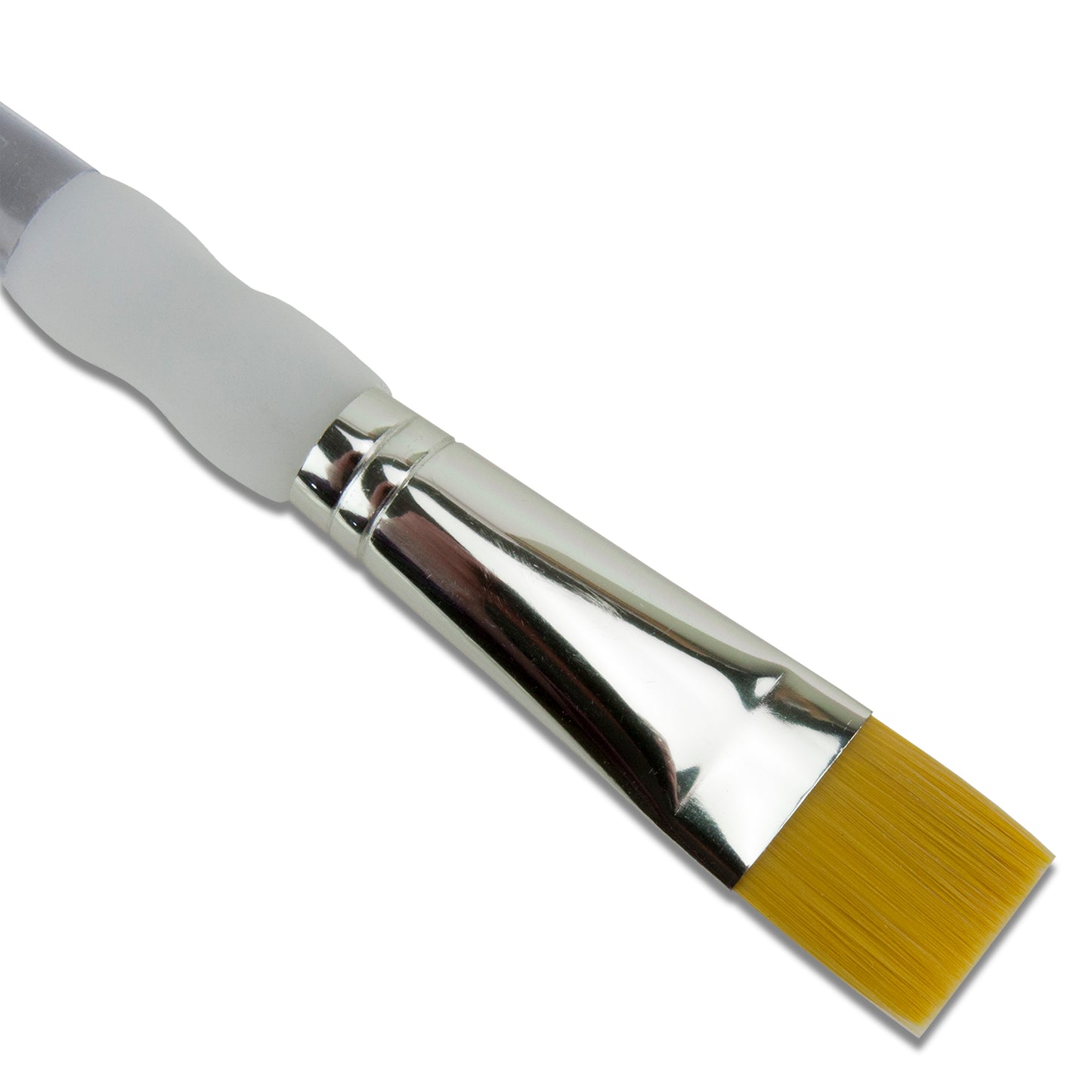 Royal Soft-Grip™ Taklon Brush Wide 3/4"

Comfort meets function in this selection of appealing and durable brushes that feature the original no-slip soft rubber grip on it's clear acrylic handle. Use as a dusting brush on greenware projects. The multi-diameter synthetic filament maintains fine points, spring and sharp edges.&nbsp; A must have on your work bench!