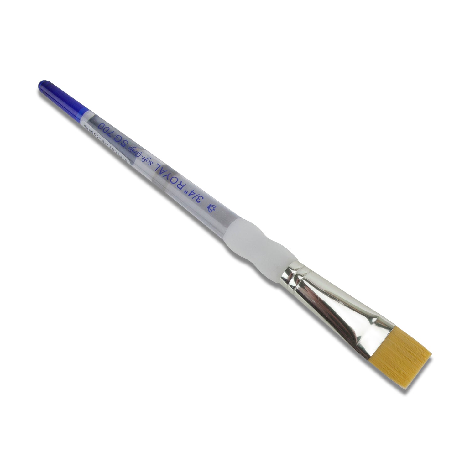 Royal Soft-Grip™ Taklon Brush Wide 3/4"

Comfort meets function in this selection of appealing and durable brushes that feature the original no-slip soft rubber grip on it's clear acrylic handle. Use as a dusting brush on greenware projects. The multi-diameter synthetic filament maintains fine points, spring and sharp edges.&nbsp; A must have on your work bench!