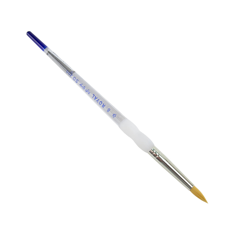 Royal Soft-Grip Taklon Brush Short Round