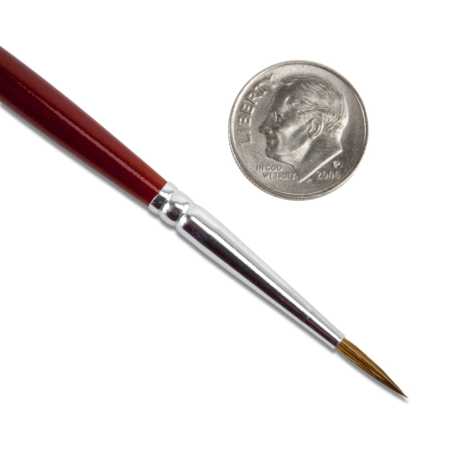 Red Sable Water/Paste Brush #3 with dime

Top quality red sable brush made with pure red sable for smooth application of water or paste. This size is perfect for applying paste to objects.&nbsp;Keep at least one in each size for each clay you use.