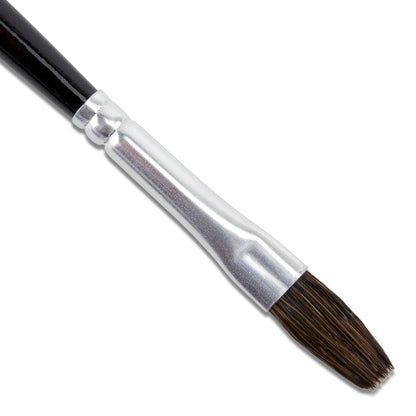 Camel Hair Economy Brush - Size 1/4

Hair Brush is a good utility flat brush for application of Renaissance Wax, Gilders Paste, Accent Silver and Gold and more. 7" in length.