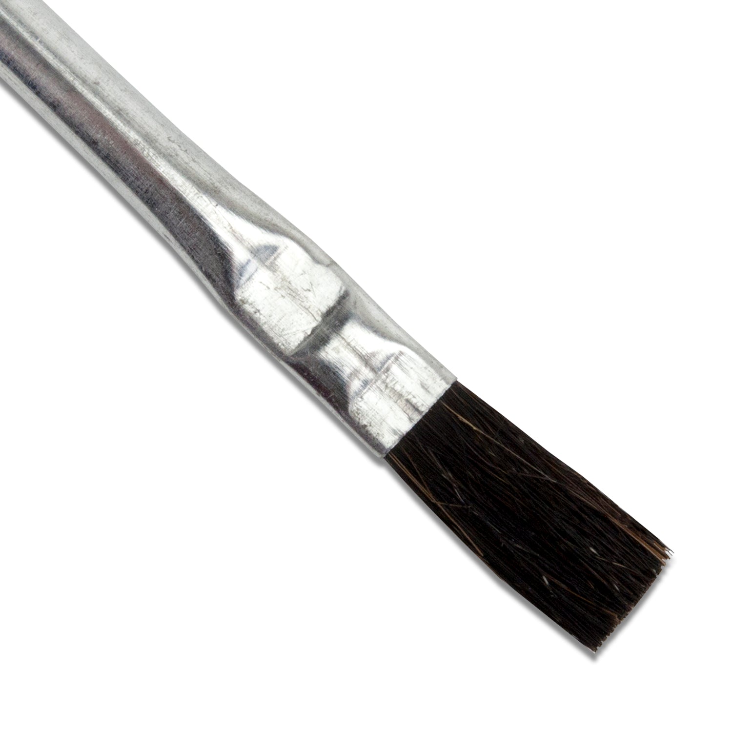 Utility / Flux Brush

Natural bristle acid brushes have crimped all-metal handles. Economical, general purpose utility brush great for one-time use applications to save time and avoid messy cleanups. Suitable for acid, flux, epoxy, glue, paste, touch-ups, solvents and more.