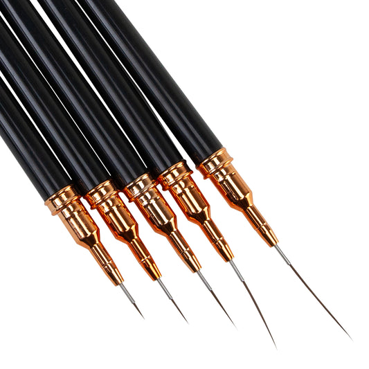 Fine Tip Brushes - Set/5 up close
