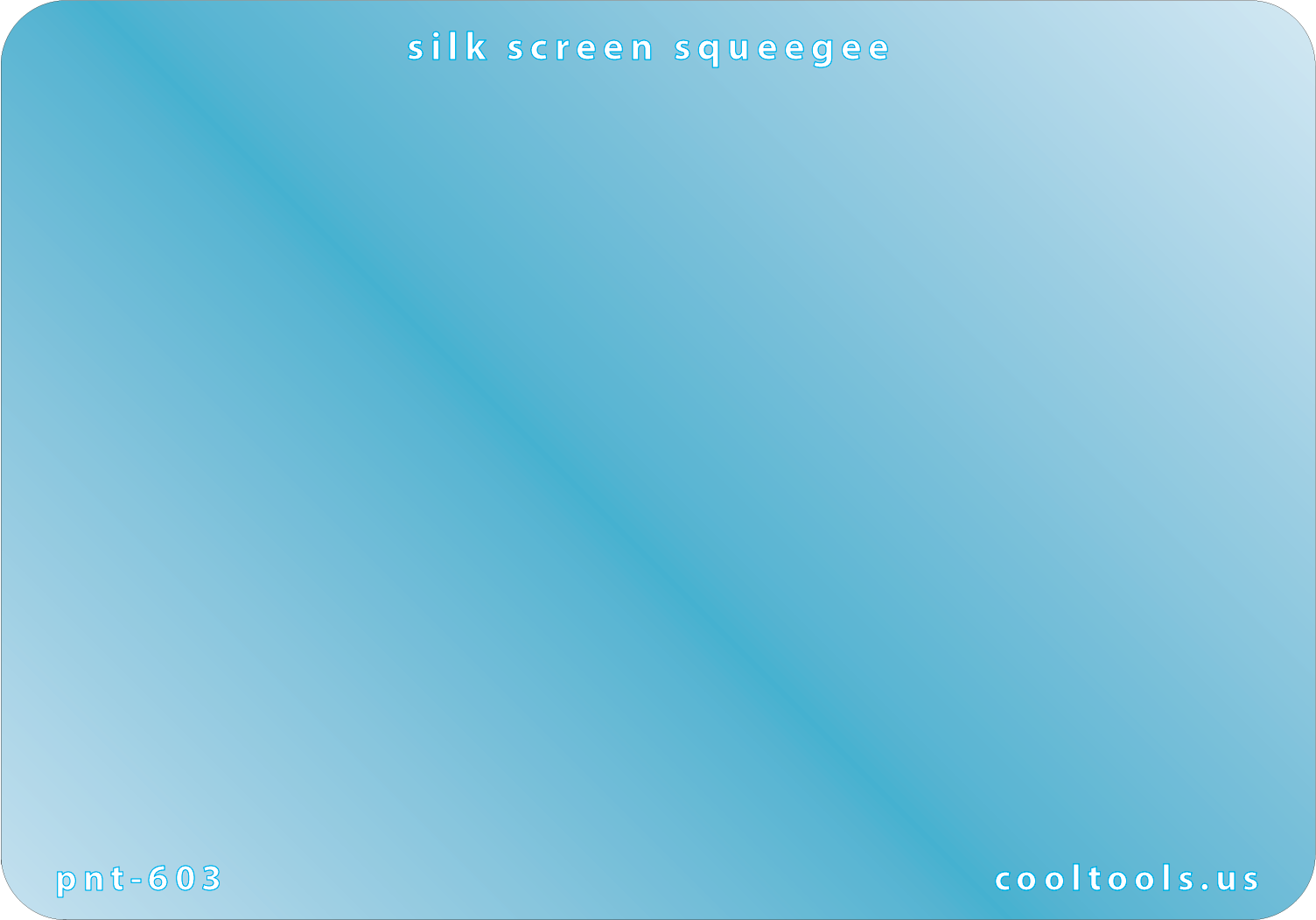 blue plastic Silk Screen Squeegee