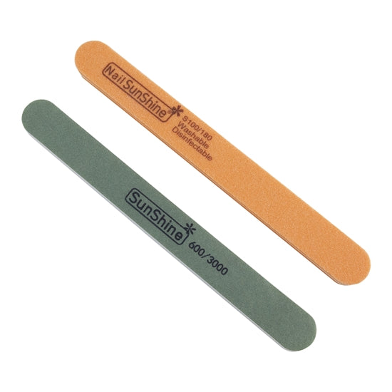 Sunshine Sanding Sticks - 2 Pc Set Washable, reusable and long lasting. These files make sanding your metal clay greenware easy and quick. These durable sanding sticks also work perfectly to "wet sand" enameled pieces. Start out with the orange sanding stick which is 100 grit and 180 grit and then finish your piece with the green sanding stick which is 600 grit and 3000 grit. Four levels of sanding in this handy 2 piece set.