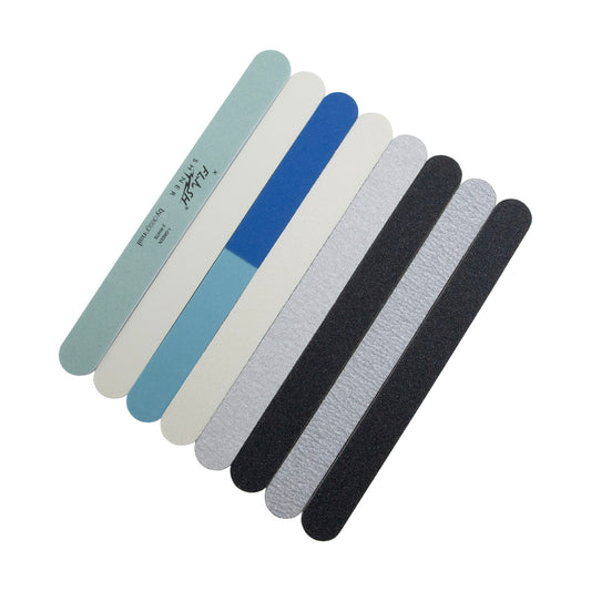 Cushion Sanding Sticks - Sample Pack of 8

Sample cushion board pack contains one each of the following: black 80/80 &amp; 100/180, zebra 80/80 &amp; 100/180, white 80/80 &amp; 100/180, blue/pink 4-way 120/240/280/320 and two way flash shiner buffer.&nbsp;
