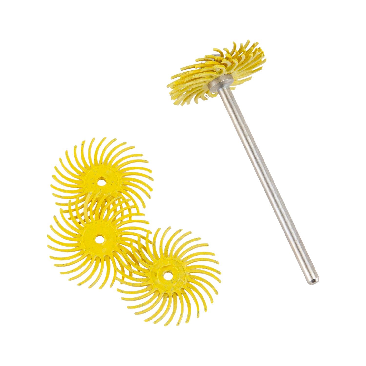 yellow 3M Radial Bristle Discs 80 Grit