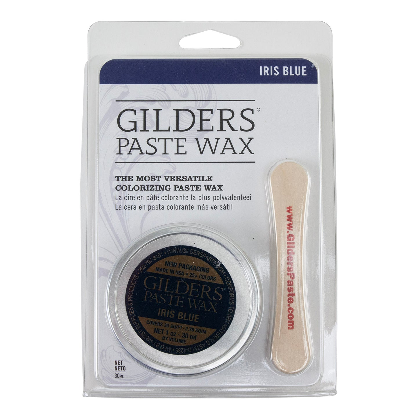 Gilders Paste - Iris Blue package