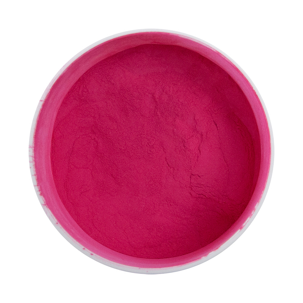 open jar of Powder Coating - Lazer Polka Dot Pink - Gloss