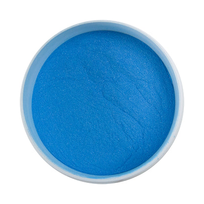 open jar of Powder Coating - Snowcone Blue - High Gloss