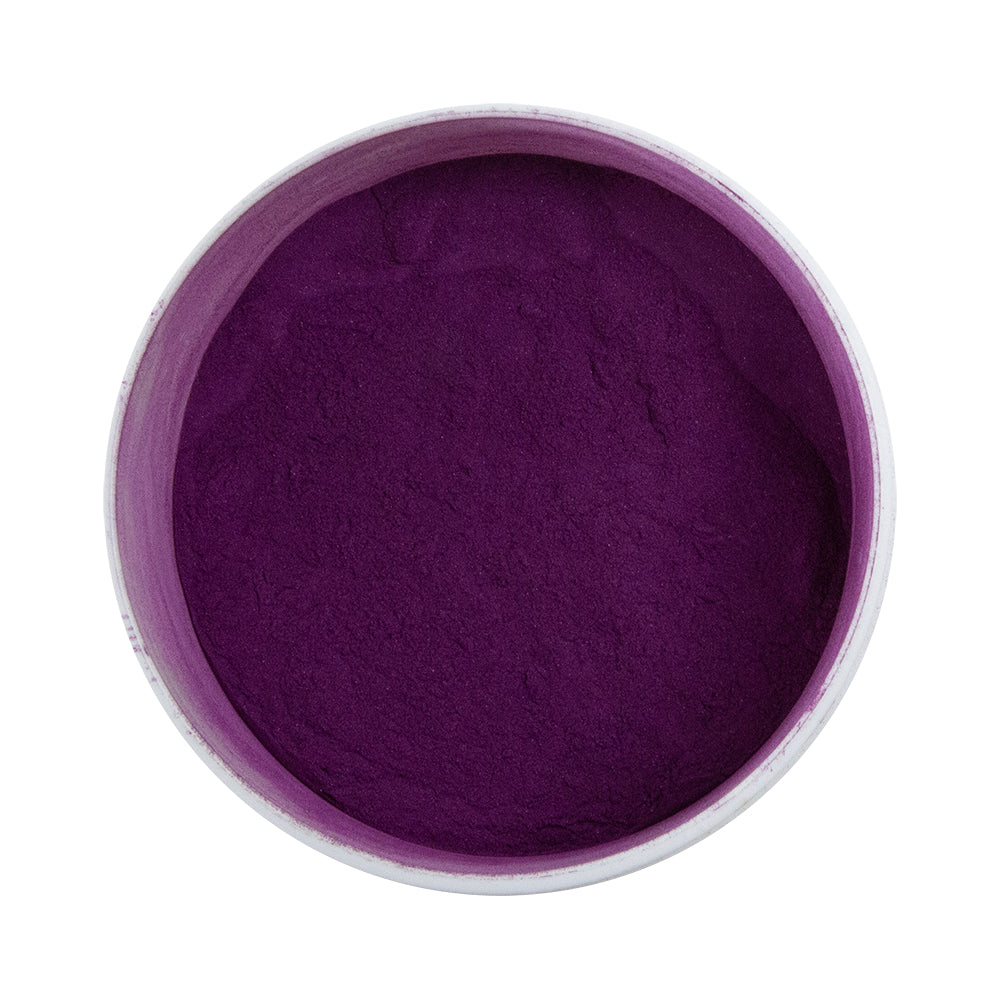 open jar of Powder Coating - Purple Fury - Semi-Gloss