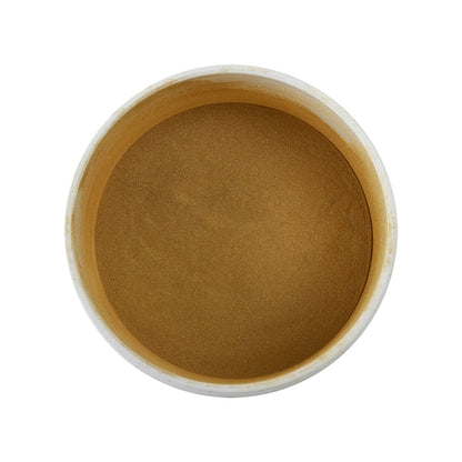 open jar of Powder Coating - Goldtastic - Semi-Gloss